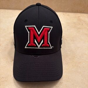 Miami University Redhawks (OH) Black Baseball Cap - NWOT